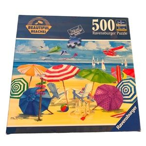 Ravensburger puzzle 500 pieces jigsaw sunny summer beach day scene